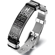 To My Son - Be Brave - Premium Stainless Steel Bracelet