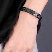 To My Son - Be Brave - Premium Stainless Steel Bracelet