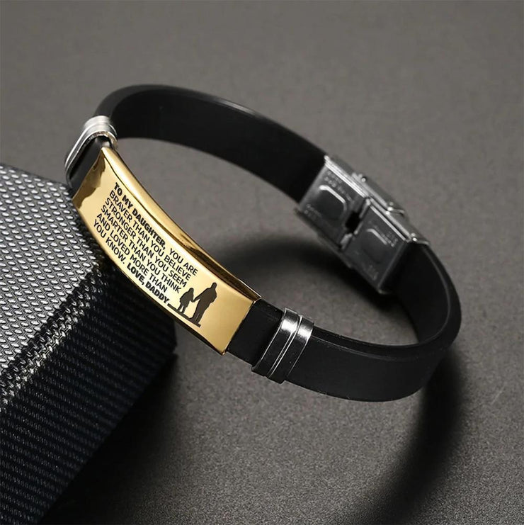 From Daddy to Daughter - Steel & Silicone Bracelets
