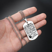 From Mom to Son - Be Brave V1 - Stainless Steel Necklace