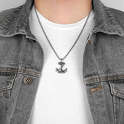 From Mom to Son - Keepsake Card with Anchor Necklace