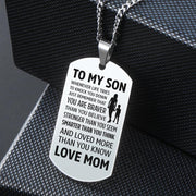 From Mom to Son - Premium Stainless Steel Necklaces
