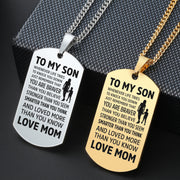 From Mom to Son - Premium Stainless Steel Necklaces