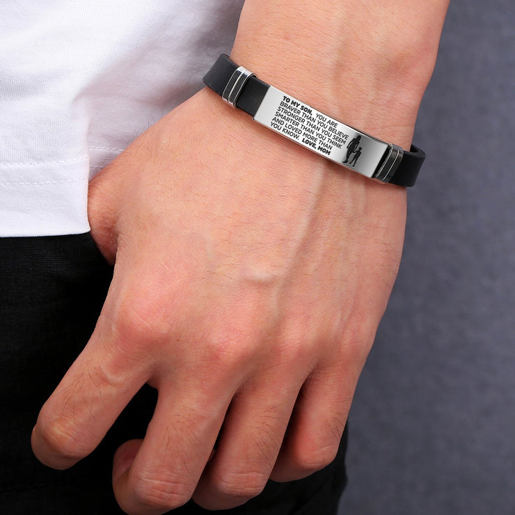 From Mom to Son - Steel & Silicone Bracelets