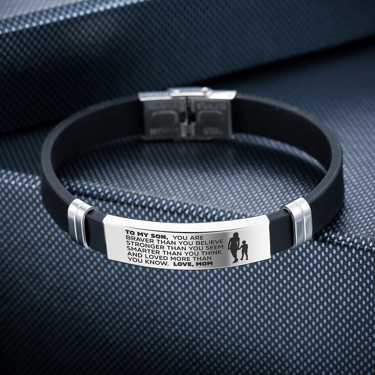 From Mom to Son - Steel & Silicone Bracelets