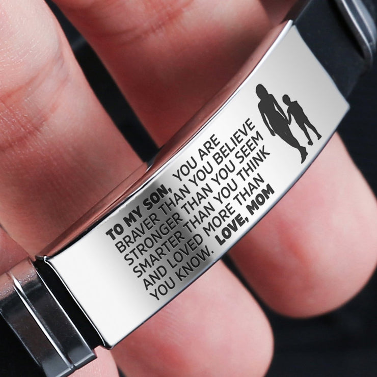 From Mom to Son - Steel & Silicone Bracelets
