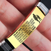 From Mom to Son - Steel & Silicone Bracelets