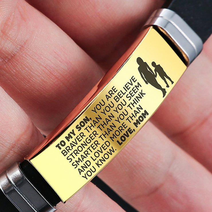 From Mom to Son - Steel & Silicone Bracelets