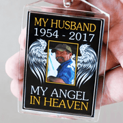My Angel in Heaven Custom Photo Acrylic Keychain