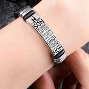 To My Son - Be Brave - Premium Stainless Steel Bracelet