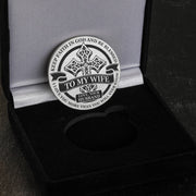 From Husband to Wife - Be Blessed - Stainless Steel EDC Keepsake Coin
