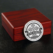 From Wife to Husband - Be Blessed - Stainless Steel EDC Keepsake Coin