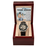 To My Future Husband - Openwork Watch with Personalized Message Card