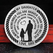 From Dad to Daughter - Stainless Steel EDC Keepsake Coin