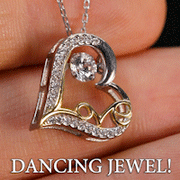 To My Sexy Soulmate - Dancing Jewel Love Heart Necklace
