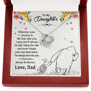 From Dad to Daughter - Wonderful Journey - Love Knot Necklace