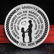 From Mom to Daughter - Stainless Steel EDC Keepsake Coin