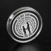 From Mom to Son - Stainless Steel EDC Keepsake Coin