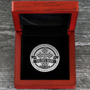 From Mom to Son - Be Blessed - Stainless Steel EDC Keepsake Coin