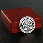 From Grandpa to Grandson - Be Blessed - Stainless Steel EDC Keepsake Coin