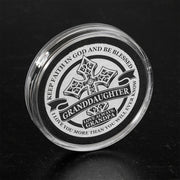 From Grandpa to Granddaughter - Be Blessed - Stainless Steel EDC Keepsake Coin
