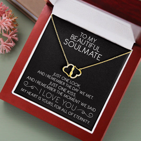 To My Beautiful Soulmate - 10K Gold Eternal Love Necklace