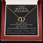 To My Beautiful Soulmate - 10K Gold Eternal Love Necklace
