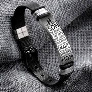 To My Son - Be Brave - Premium Stainless Steel Bracelet