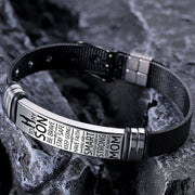 To My Son - Be Brave - Premium Stainless Steel Bracelet