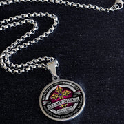 From Uncle to Niece - Be Blessed - Graphic Medallion Necklace