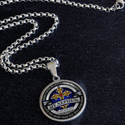From Uncle to Nephew - Be Blessed - Graphic Medallion Necklace