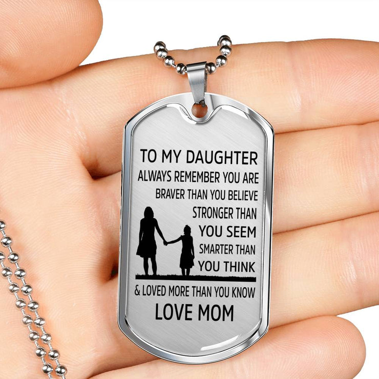From Mom to Daughter - Stainless Steel Necklace