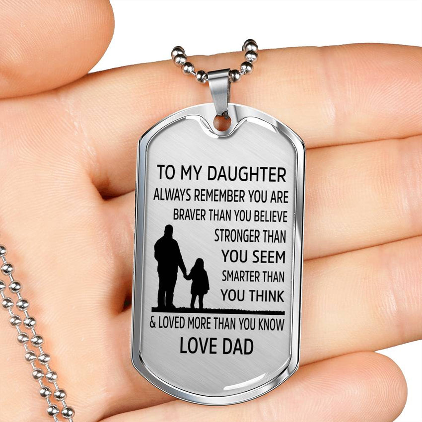From Dad to Daughter - Stainless Steel Necklace