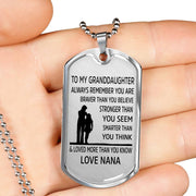 From Nana to Granddaughter - Stainless Steel Necklace