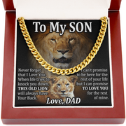 Dad to Son - Cuban Link Chain Necklace