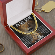 Dad to Son - Cuban Link Chain Necklace