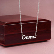 To My Soulmate - Custom Name Necklace with Keepsake Message Card