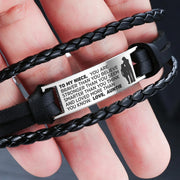 From Auntie to Niece - Steel & Leather Style Bracelet