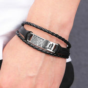 From Grandpa to Grandson - Steel & Leather Style Bracelet
