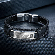 From Grandpa to Grandson - Steel & Leather Style Bracelet