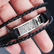From Mimi to Grandson - Steel & Leather Style Bracelet