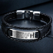 From Mimi to Grandson - Steel & Leather Style Bracelet