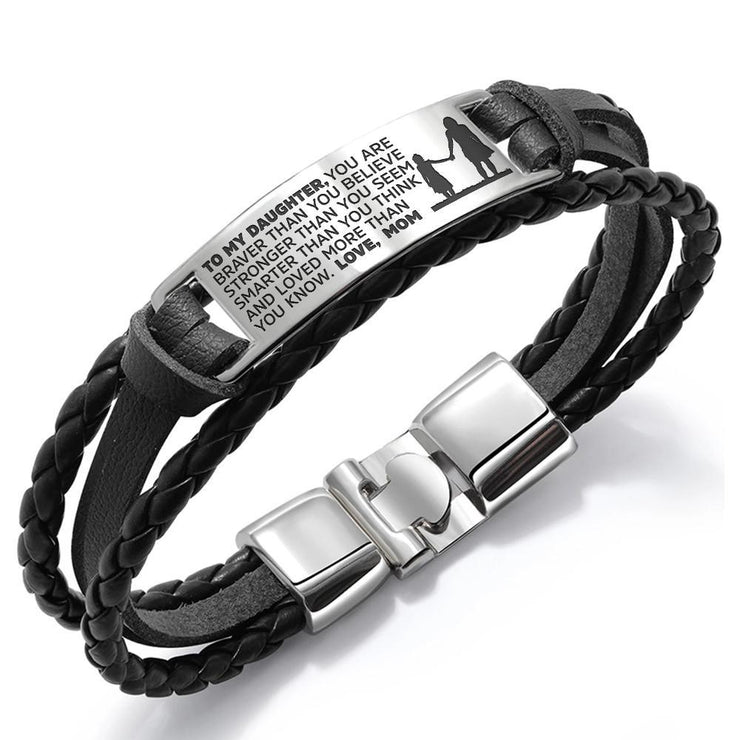 Leather Wrap Bracelets For Women Mother And Daughter Forever