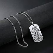 From Mom to Son - Be Brave V2 - Stainless Steel Necklace