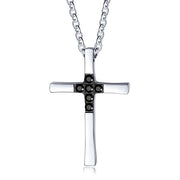 From Mom to Son & Daughter-in-Law - Keepsake Card with Steel & Stone Cross Necklaces