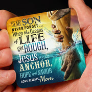 From Mom to Son - Keepsake Card with Anchor Necklace