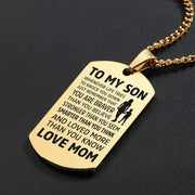 From Mom to Son - Premium Stainless Steel Necklaces