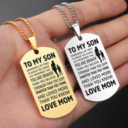 From Mom to Son - Premium Stainless Steel Necklaces