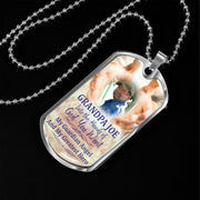  Hands of God Memorial Photo Dog Tag Necklace