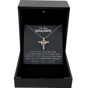 Luxury Gift Box with LED To My Soulmate - Dancing Jewel Cross Necklace